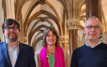 Sebastian Weisenburger als Vorstand mit Sibylle Stöhr als stellvertretende Vorsitzender und mit dem neuen Beisitzer Christian Smolka.